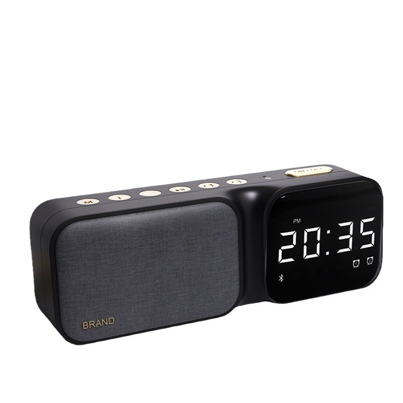 White Noise Machine Sleep Aid Fabric Bluetooth Audio Clock Sleep Machine White Noise Machine Curved Display