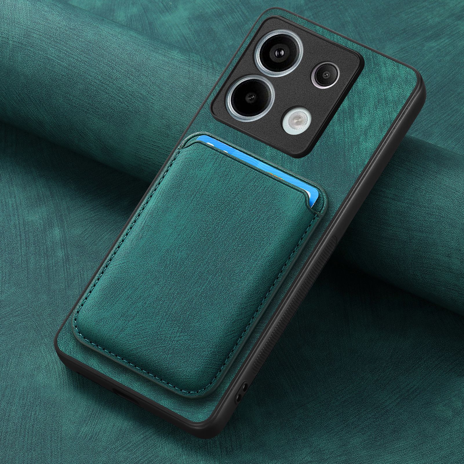 Applicable for Redmi Note 15 Pro phone case magnetic card holder Xiaomi 17 leather poco F8 pro protective case