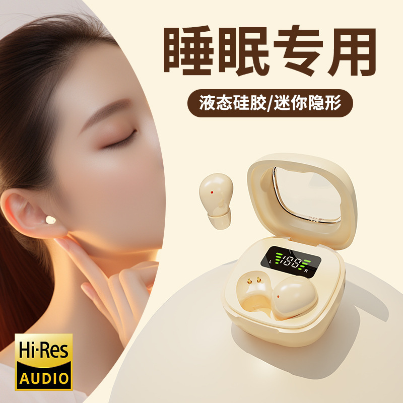 2025 New Bluetooth Earphone Wireless Noise Cancelling High Sound Quality Sports Ultra Long Battery Life Y19 Sleep Earphone