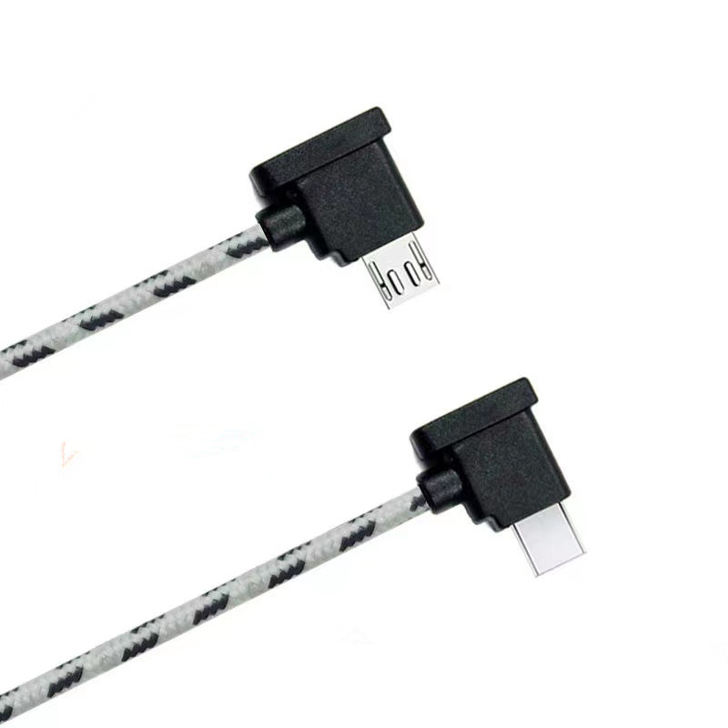 Accessory for DJI drones MINI/SE/Mavic 2/AIR/Spark remote controller connection cable braided Black Eagle 2