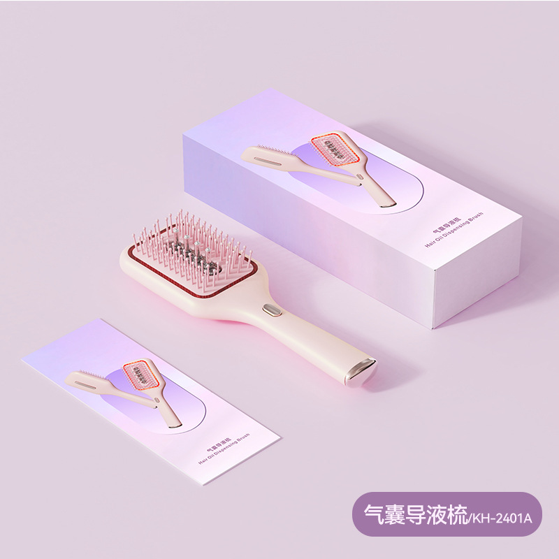 Mriya New Electric Massage Comb Red Light Vibration Scalp Massage Portable Air Cushion Comb Scalp Medication Applicator