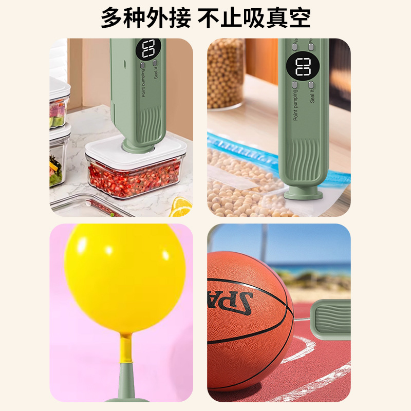 Home Kitchen Fresh-keeping Vacuum Sealer Home Small Rechargeable Food Sealer Automatic Sealing Vacuum Sealer