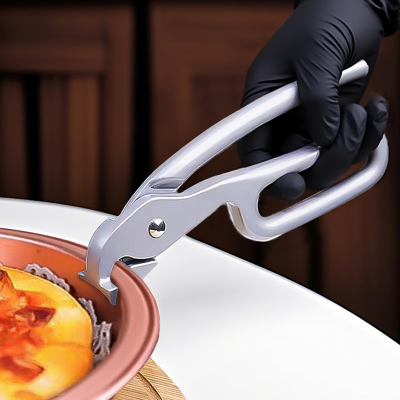 Stone pot baking pan clip high temperature resistant kitchen iron plate pizza anti-slip clip anti-scald iron plate bowl clip oven special pliers