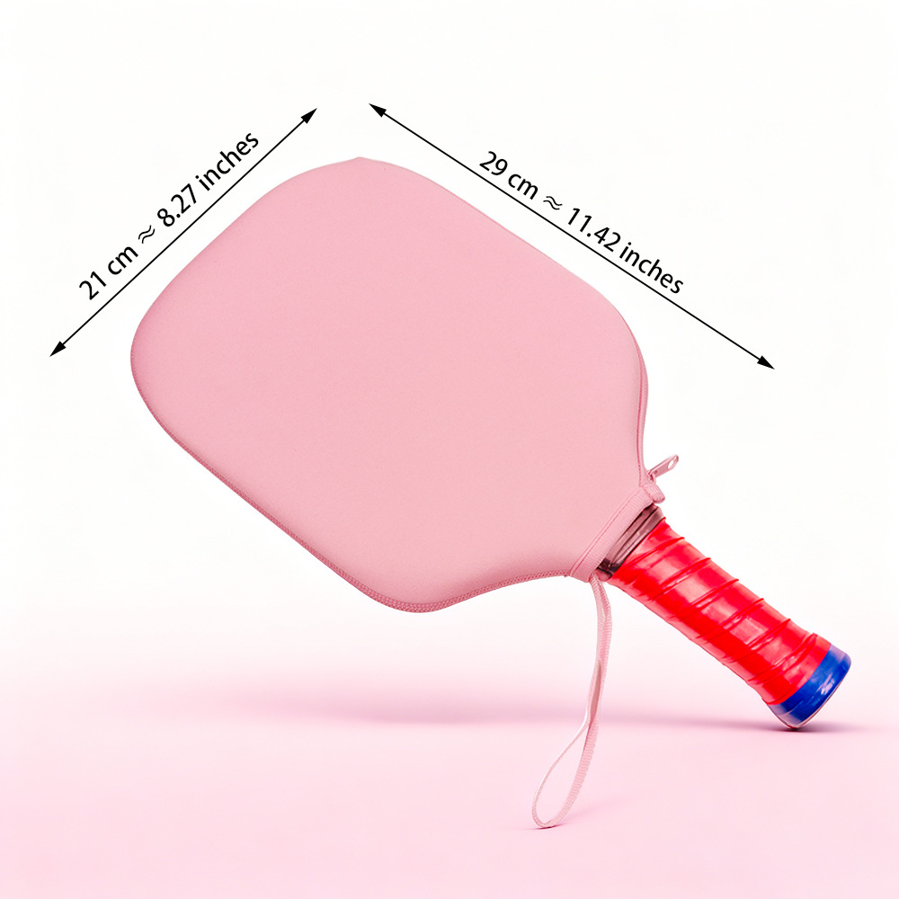 Pink pickleball paddle case, beach tennis racket bag, table tennis paddle bag, paddle protective cover, portable sun protection