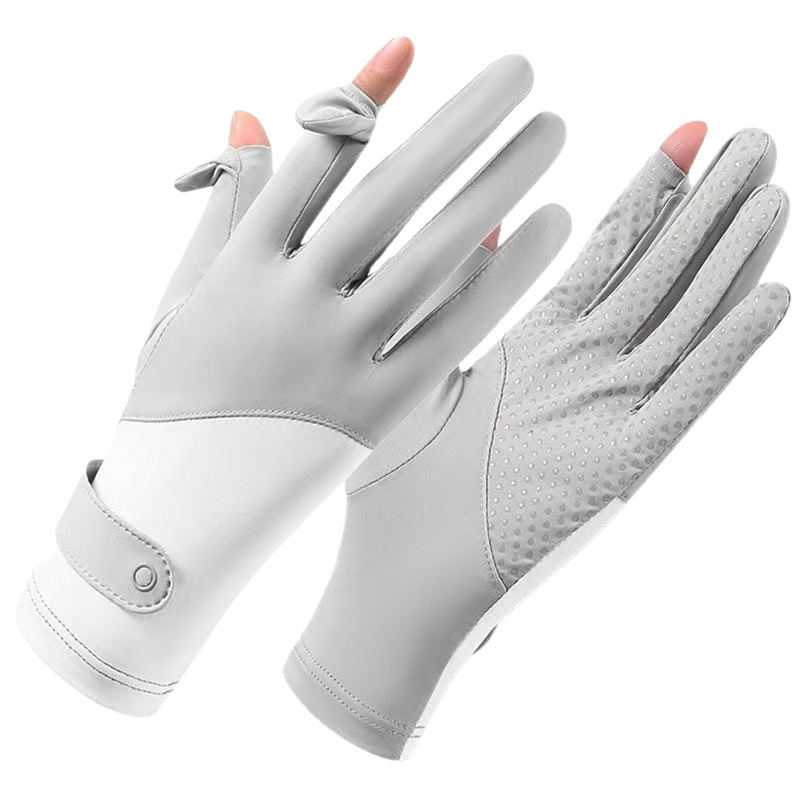 Women's Hiking Gloves for Outdoor Climbing, Sun Protection, Ice Silk, Cycling, Fitness, Non-Slip, Wear-Resistant