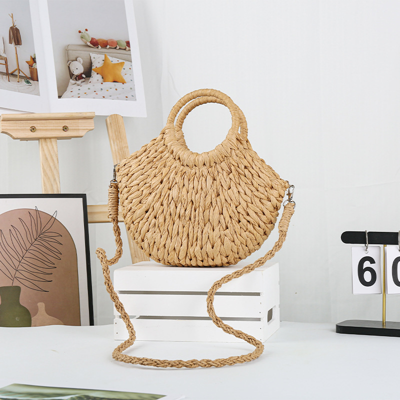 New Straw Bag Women's Bag Beach Bag Shoulder Bag Crossbody Bag