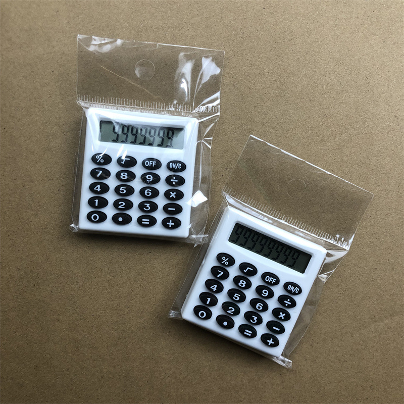 Small Square 589 Mini Calculator Small Portable Palm Student Stationery Computing Pocket 8-Digit Calculator