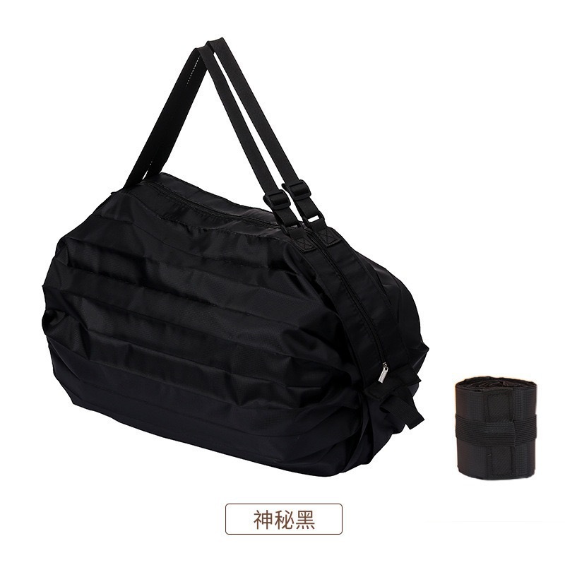 Foldable shopping bag supermarket shoulder portable large eco-friendly shopping tote bag vegetable shopping oversized storage bag