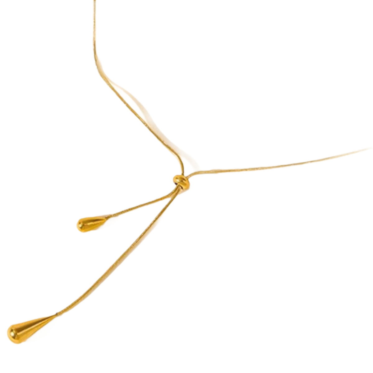 Teardrop Tassel Necklace Women Simple Niche Sweater Chain Long Pull Design Accessories