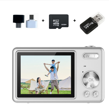 CCD 4K pixel digital camera student entry-level mini card machine home shooting green screen live streaming