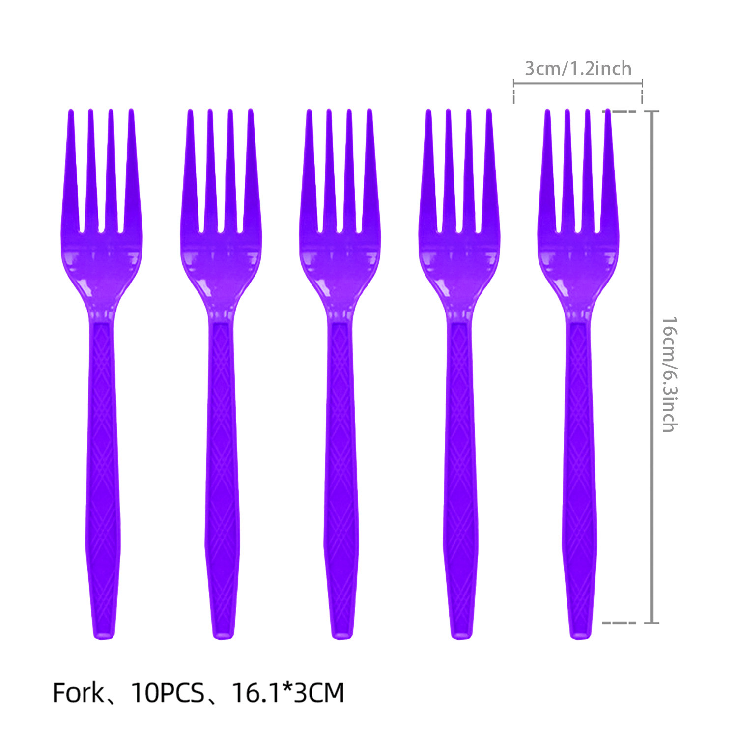 紫色叉10PCS