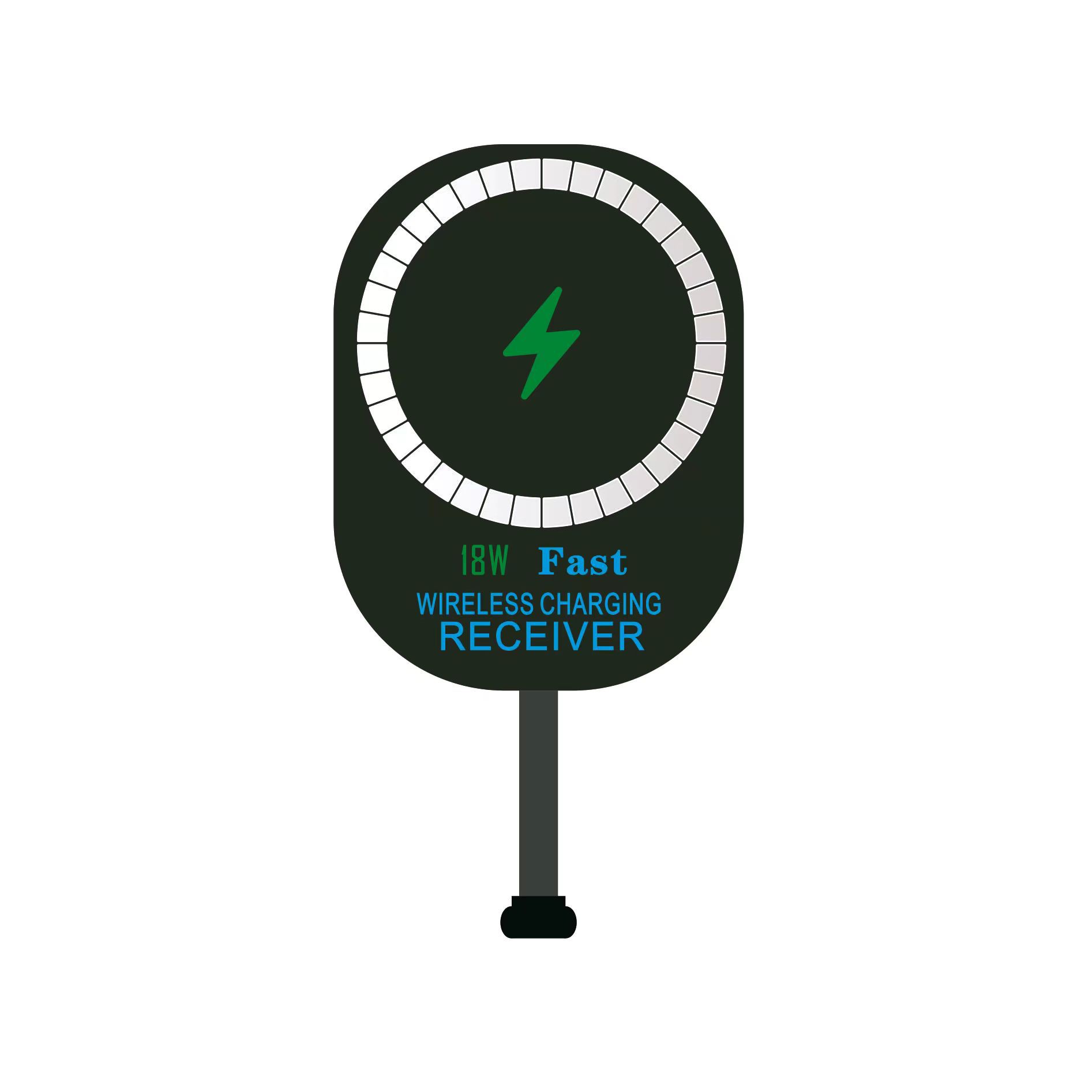 Fast Charge Magnetic Wireless Charging Receiver 18W Fast Charge Magnetic Wireless Charging Card Sticker for Mobile Phone Fast Charging