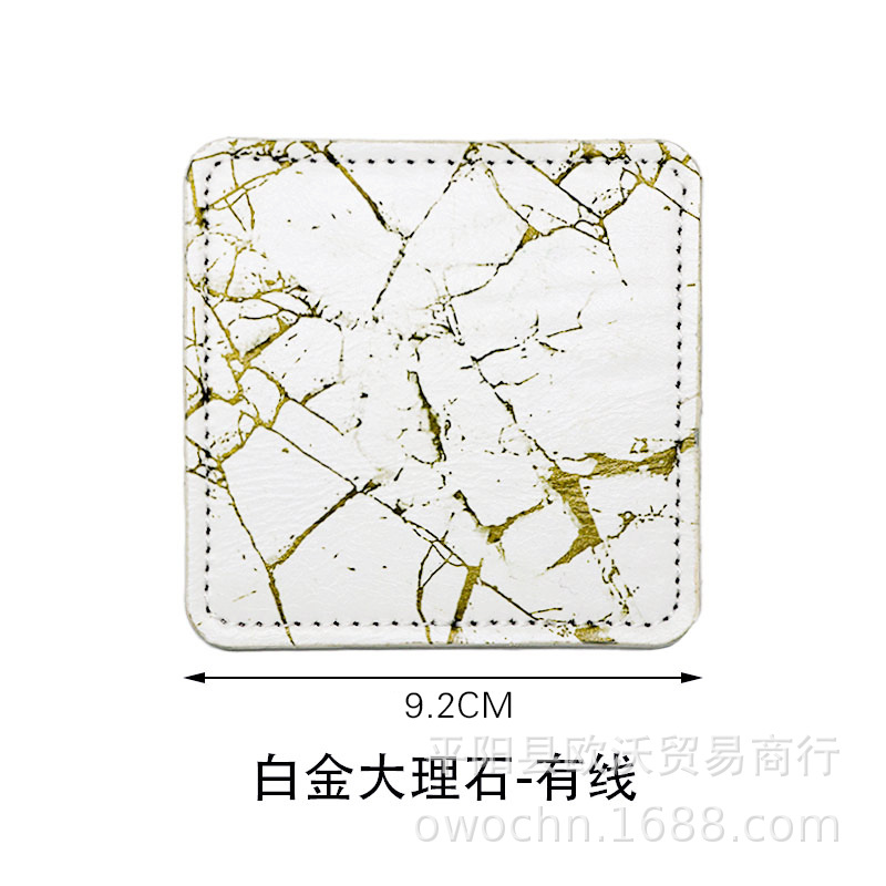 方形白金大理石有线