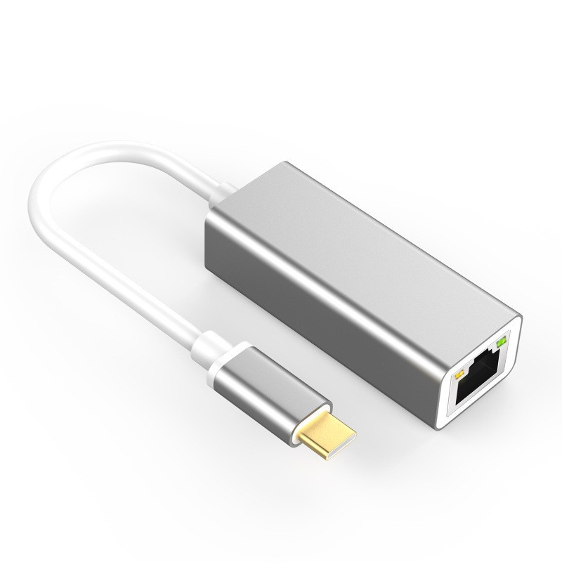 Network Card Type-C to RJ45 Gigabit Ethernet High-speed Network Converter USB to Network Port Supports MAC
