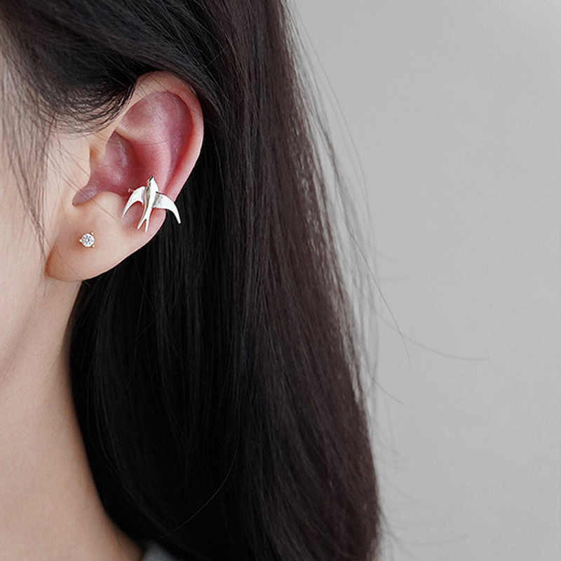 Cute Swallow Ear Clip Ear Cuff Playful Flying Bird Ear Cuff No Piercing for Women