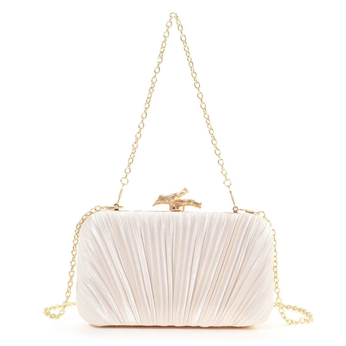2025 New Pleated Clutch Evening Bag Banquet Bag Women's Celebrity Evening Dress Bag Wedding Evening Bag