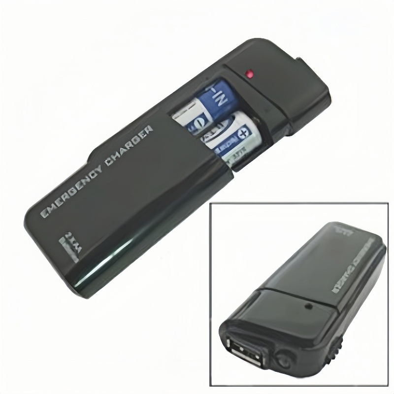 Backup 2AA slide cover USB interface 5号 battery box outdoor LED flashlight lighting 2XAA emergency charger
