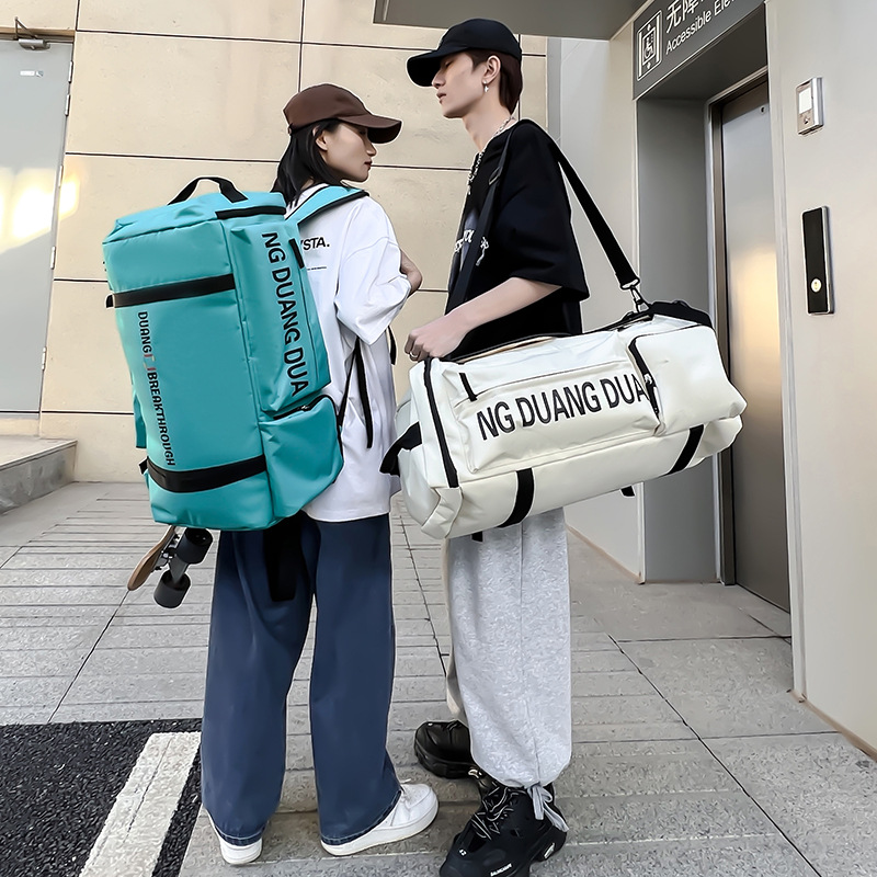 Backpack for Men and Women Large Capacity Outdoor Hiking Bag Ski Bag Wet-Dry Separation Crossbody Bag Travel Bag School Bag
