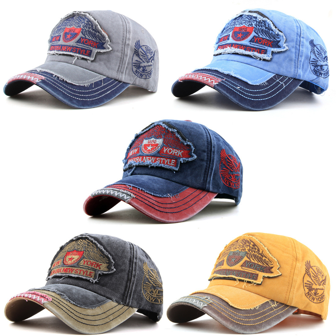 All-cotton spring/summer/autumn/winter sun hat, baseball cap, outdoor hat for men and women