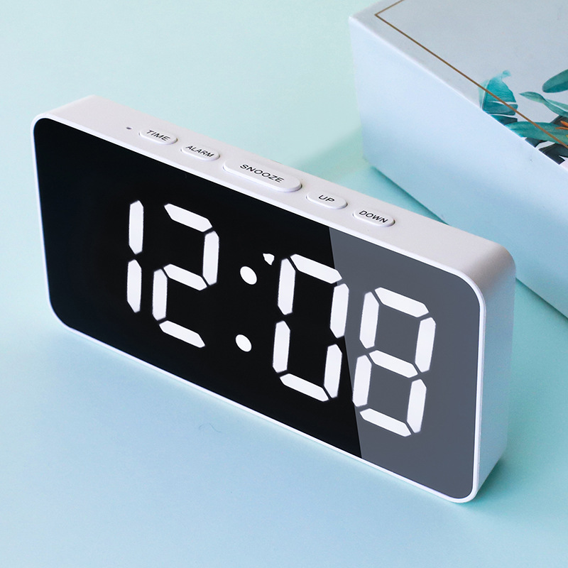 Japanese Radio Wave Clock Auto Correction Time Japanese Electronic Perpetual Calendar Snooze Alarm German Radio Wave LED Digital Clock