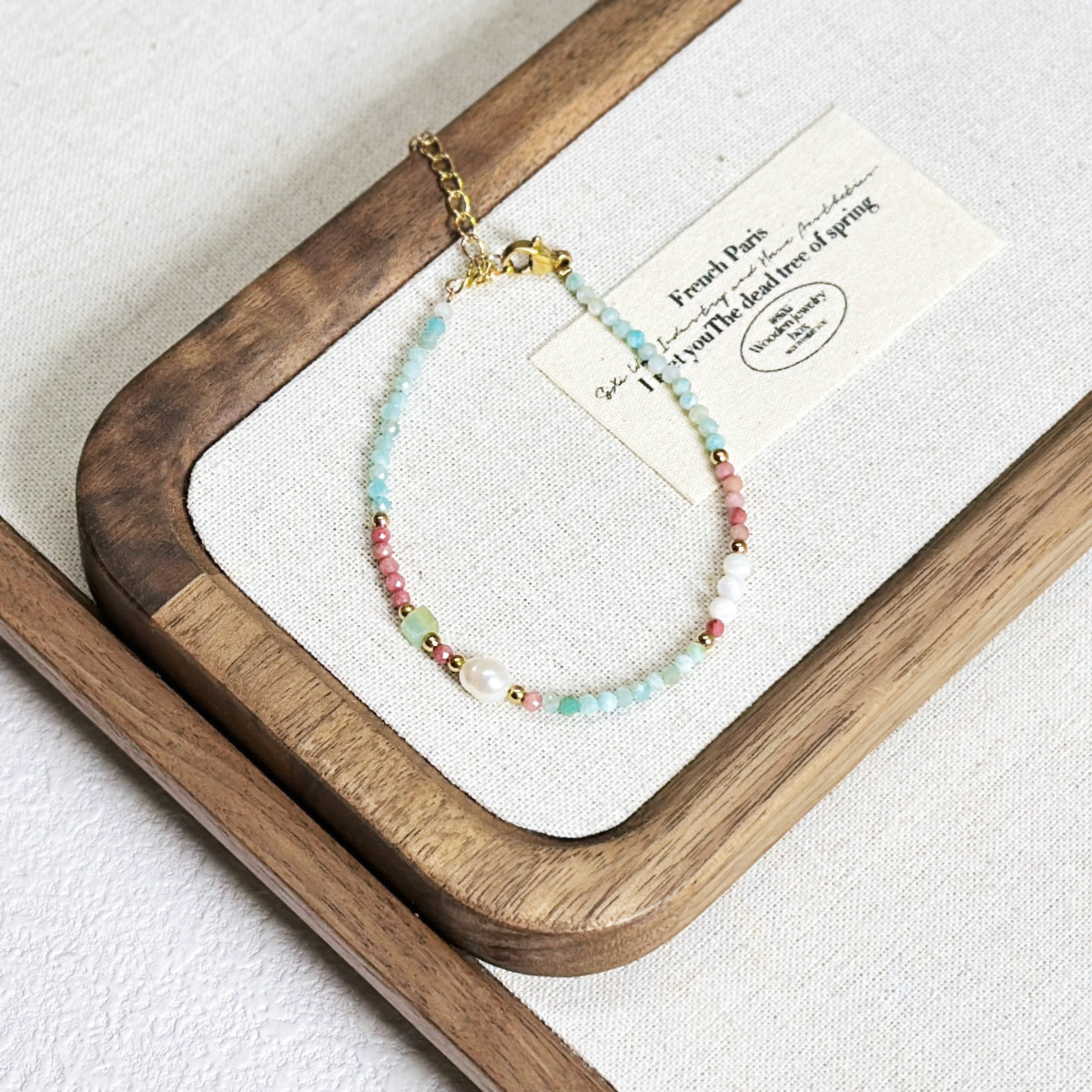 Natural Freshwater Pearl Necklace Natural Stone Beaded Collarbone Chain Fresh Collarbone Chain Necklace Women