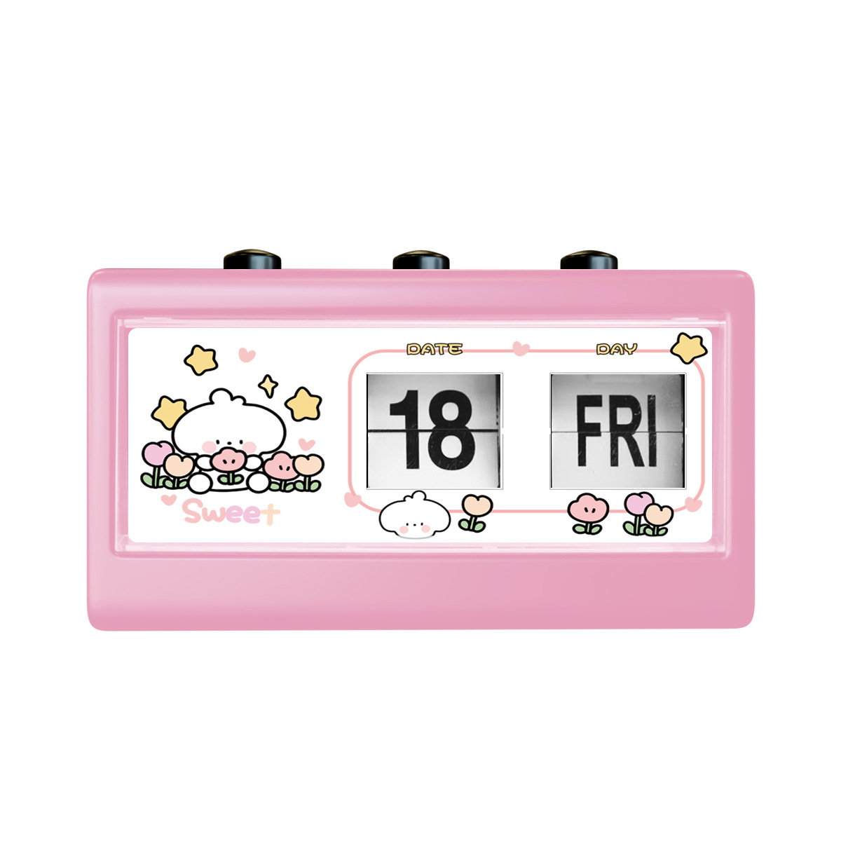 Children's Flip Clock Multi-function Jump Calendar Alarm Clock Calendar Clock Manual Perpetual Calendar Flip Alarm Clock Student Paper Needle Alarm Clock