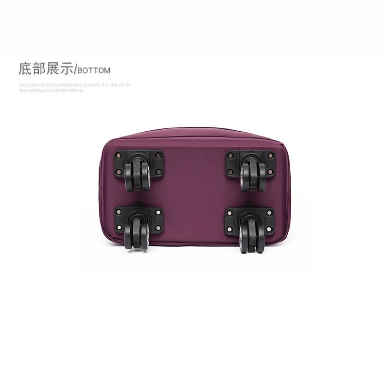Universal wheel travel bag with wheels, large capacity bag for women, foldable trolley bag, shopping storage bag