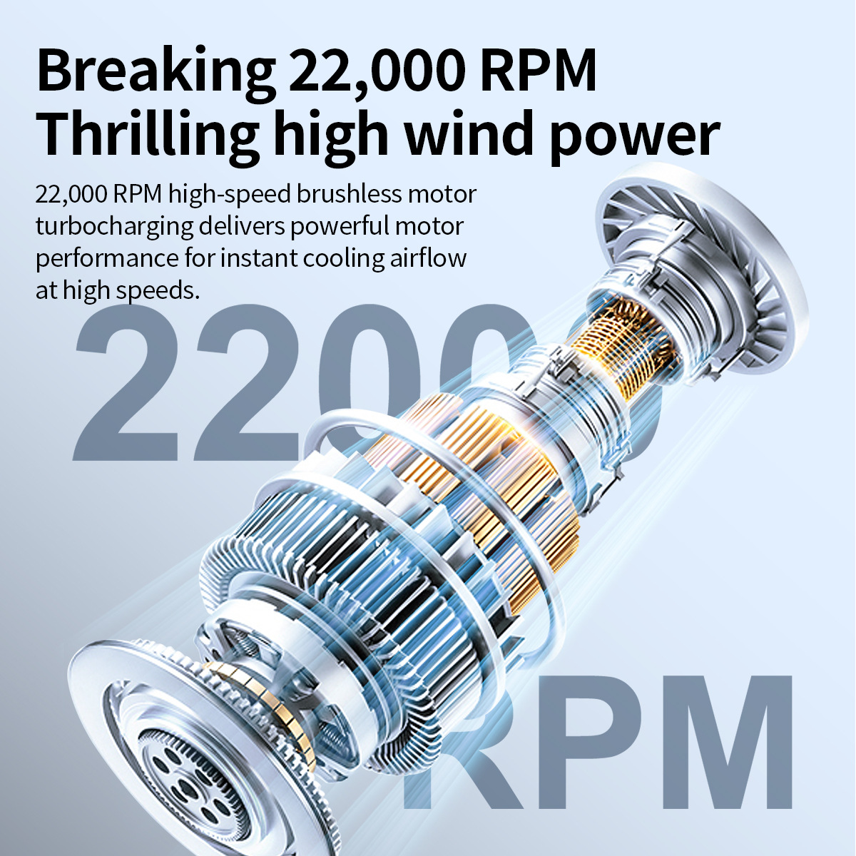X699 mini handheld fan rechargeable pocket fan high wind small portable high-speed small cannon turbo brushless