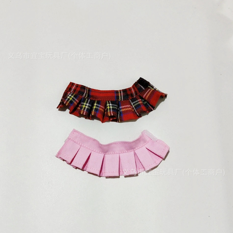 Cute Long Leg KT Cat Plush Pendant Pleated Skirt Cute Short Skirt Doll Plush Toy Keychain Accessory