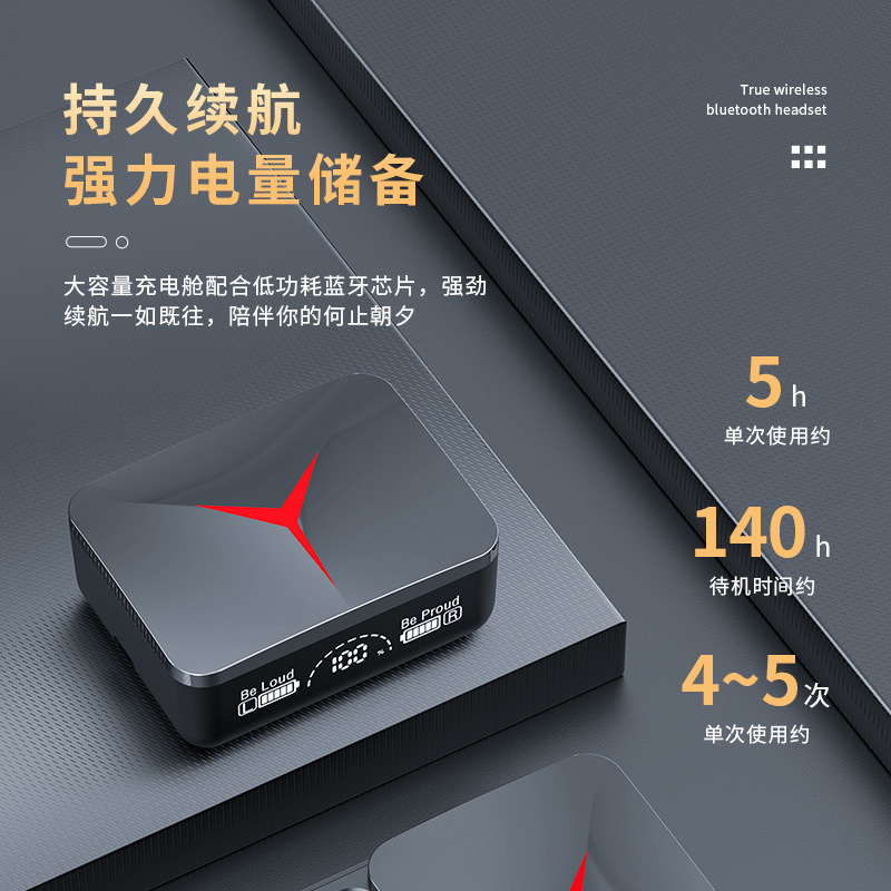 M10 Bluetooth Headphones Large Battery M19 M90 M25 F9 Cool Appearance Ultra-long Battery Life M28 M88 M20