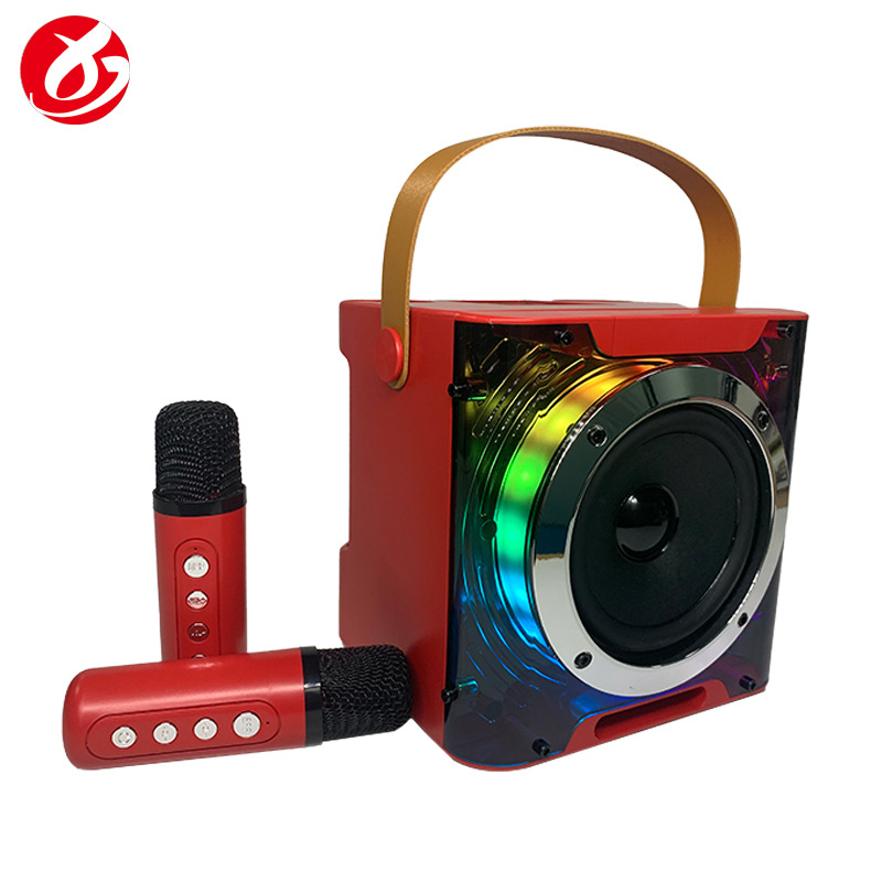Private mold YS-308 KTV Bluetooth speaker with microphone children YS203 colorful portable outdoor desktop Bluetooth speaker