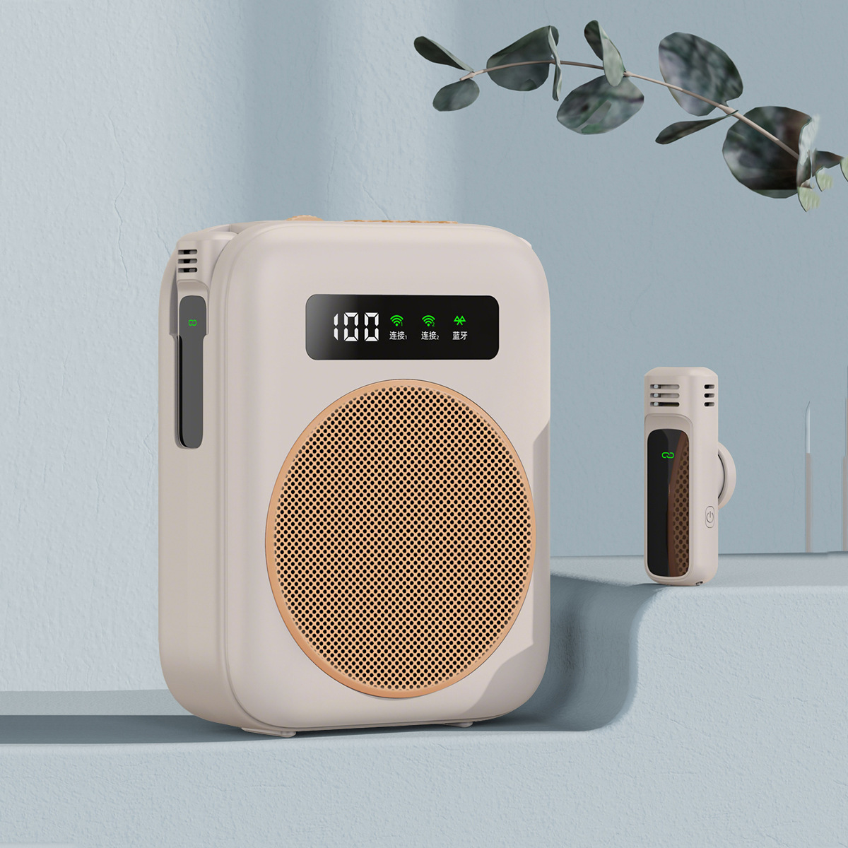 Little Bee Wireless Portable Amplifier, New Anti-Howling Clip-on Mic Amplifier for Teachers and Tour Guides, Loud Speaker