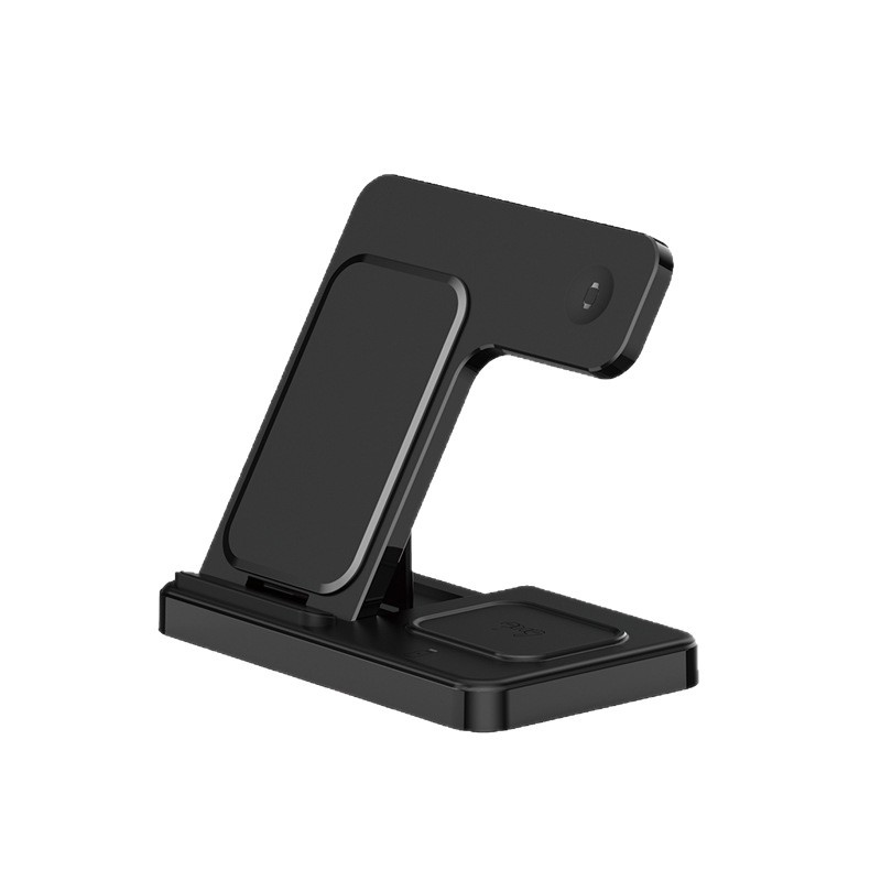 Three-in-one wireless charger for Apple phones watches earphones desktop fast charging foldable stand wireless charger