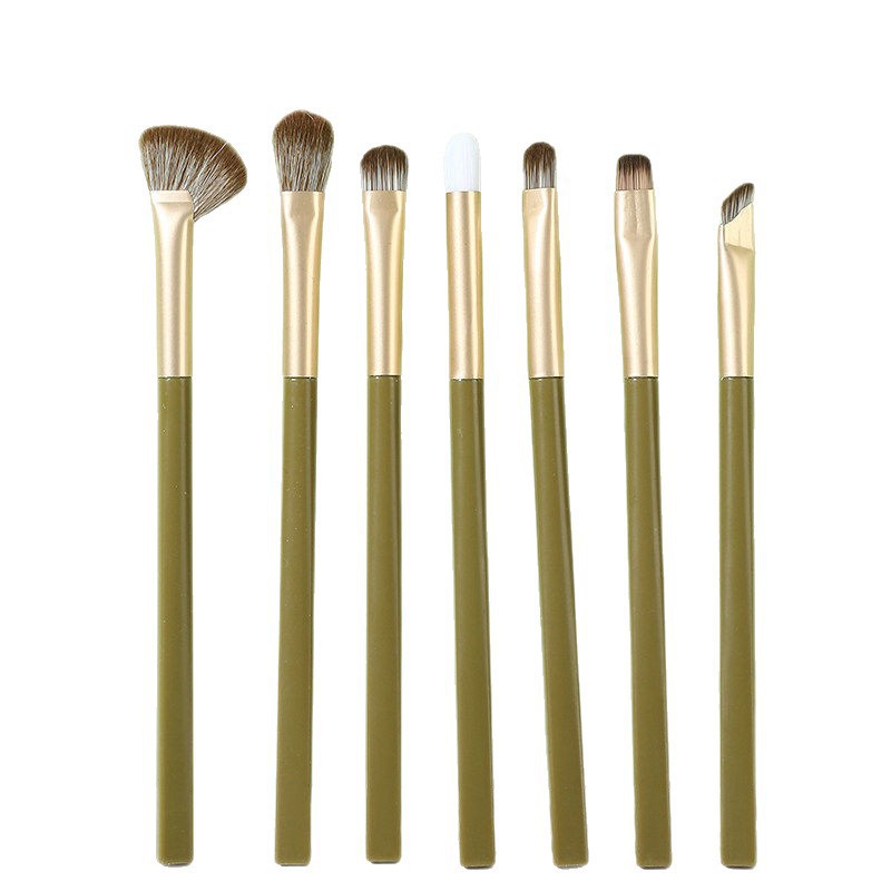 Brush maker avocado 7-piece eye makeup brush set beginner soft bristle blush brush detail brush makeup tool
