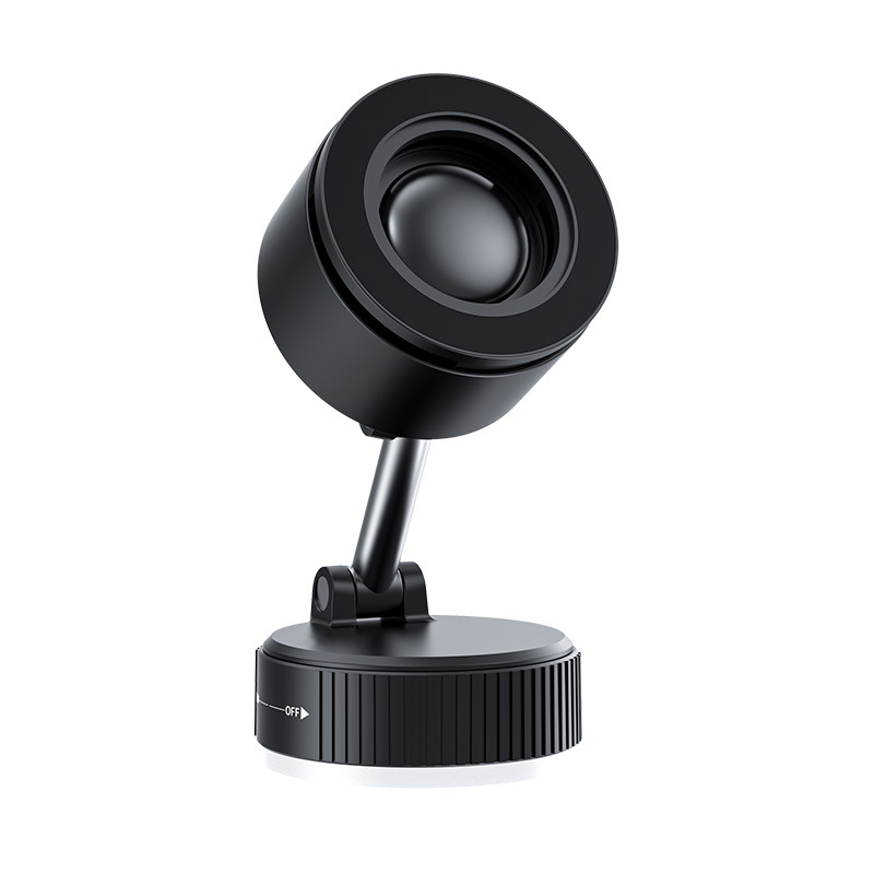 New Phone Desktop Rotating Folding Stand Bluetooth Speaker Vacuum Adsorption Magnetic Car Wireless Speaker
