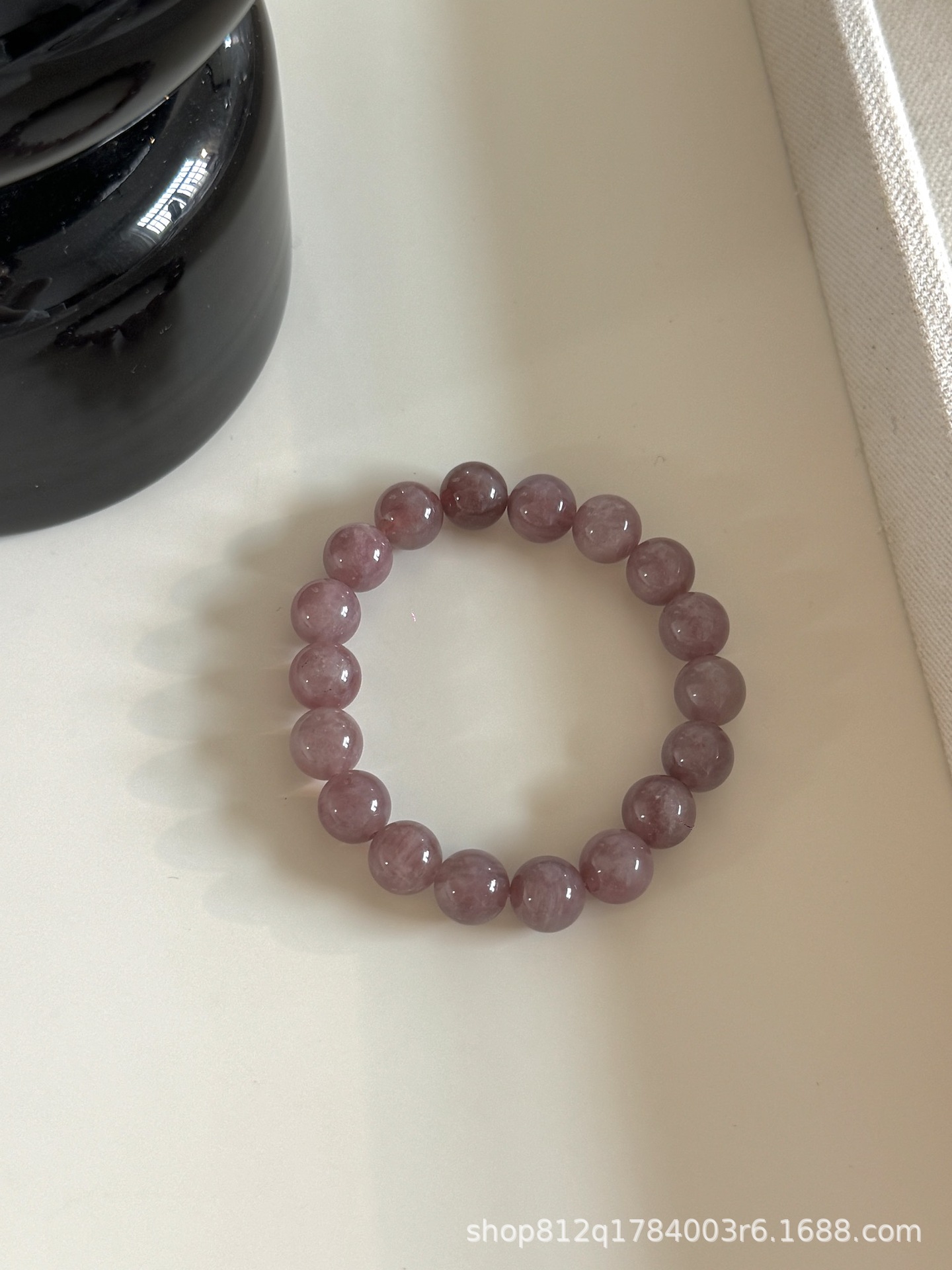Summer simple natural amethyst bracelet for women stacking geometric pink purple紫锂辉 jewelry