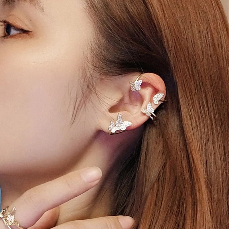 Fairy butterfly ear cuff no piercing earring feel jewelry