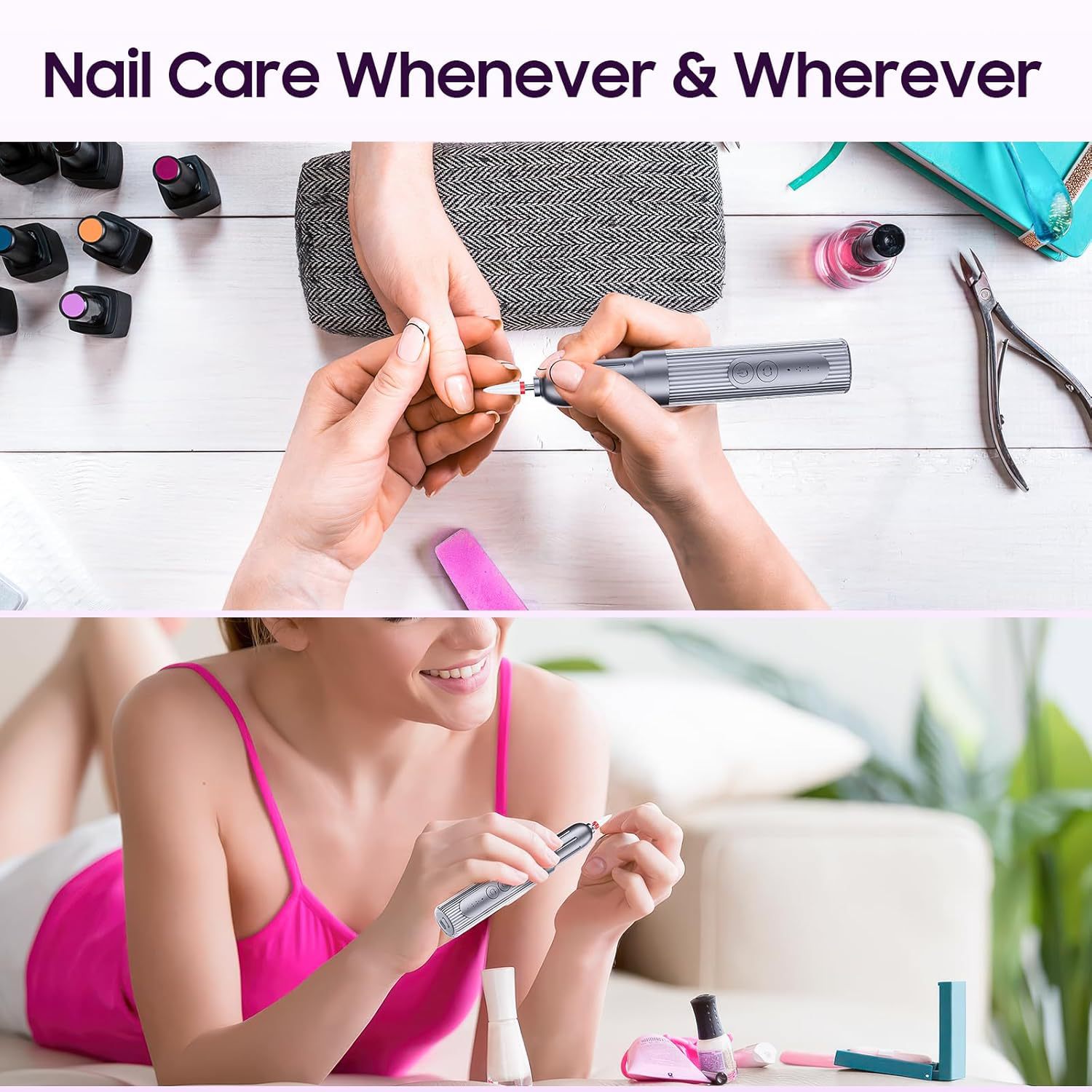 Nail Tool Pen-Style Nail File, Portable Electric Nail Polisher, Nail Drill