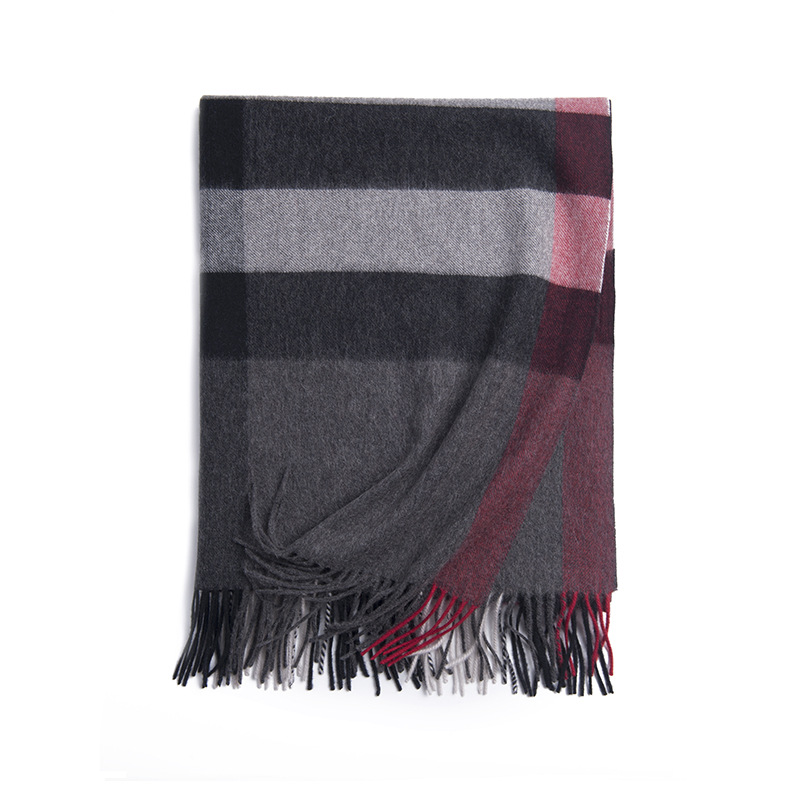 Inner Mongolia origin women's wool plaid scarf British style scarf cape