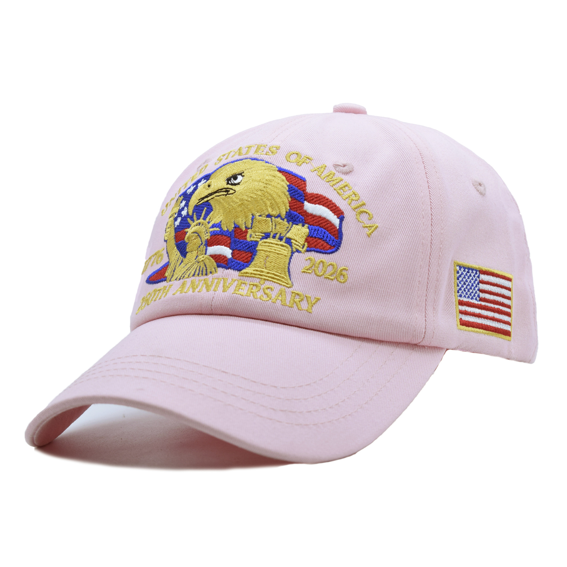 US 250th Anniversary Baseball Cap Statue of Liberty Embroidered Sun-Protective Visor Hat Cap
