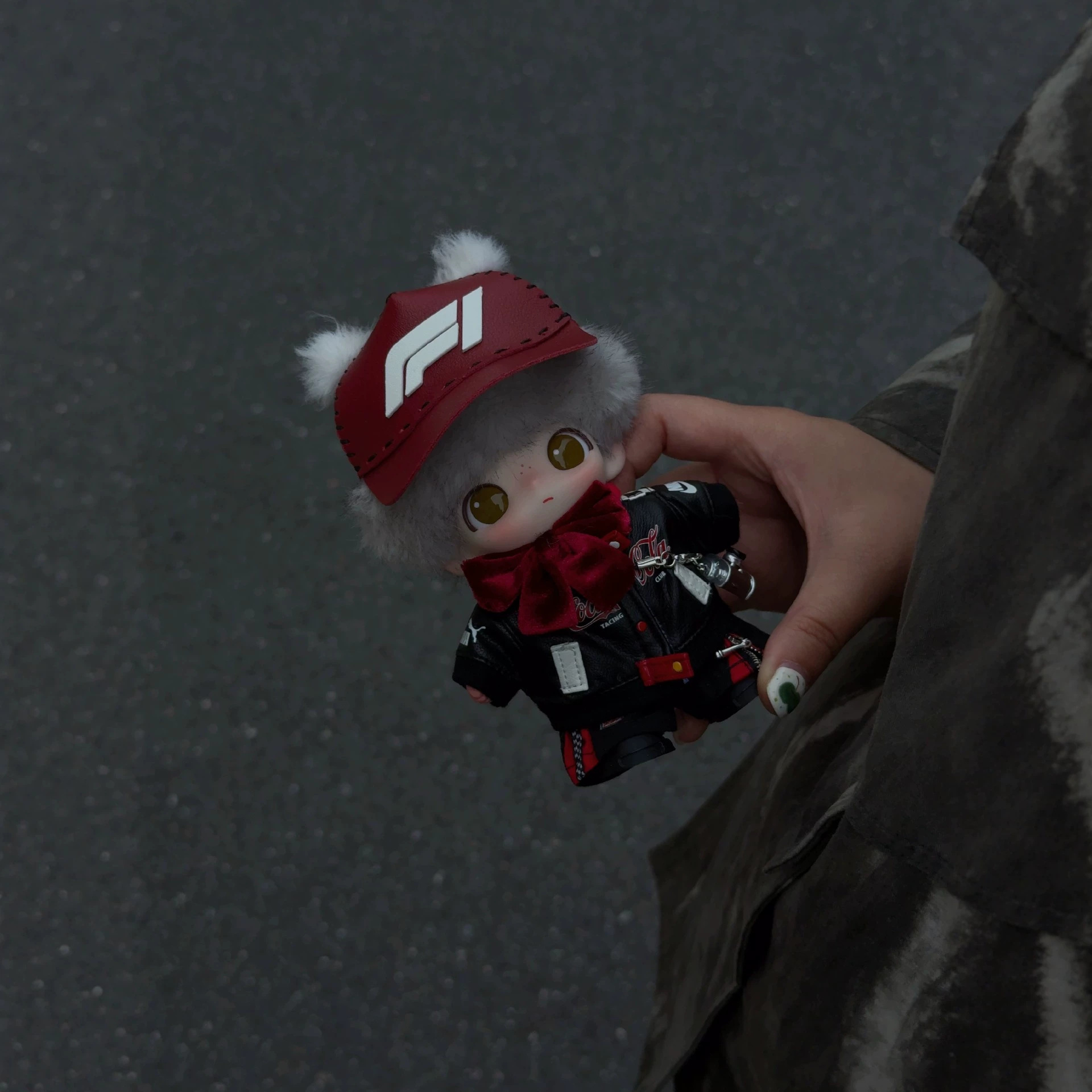 Doll Clothes Only dimoo Wolf Grandma Clothes dimoo Secret Drama Club Series Cool Motorcycle Racing Leather Jacket