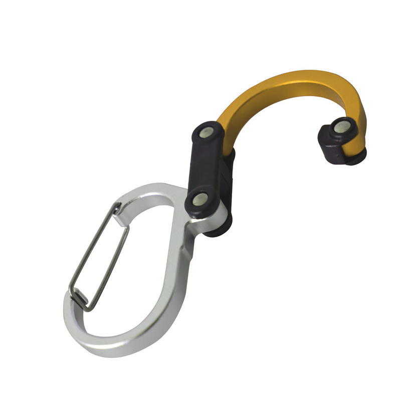 D-Shape Carabiner Aluminum Alloy Quick Hook Outdoor Sports Equipment Tool Multi-Functional Safety Outdoor Climbing Carabiner