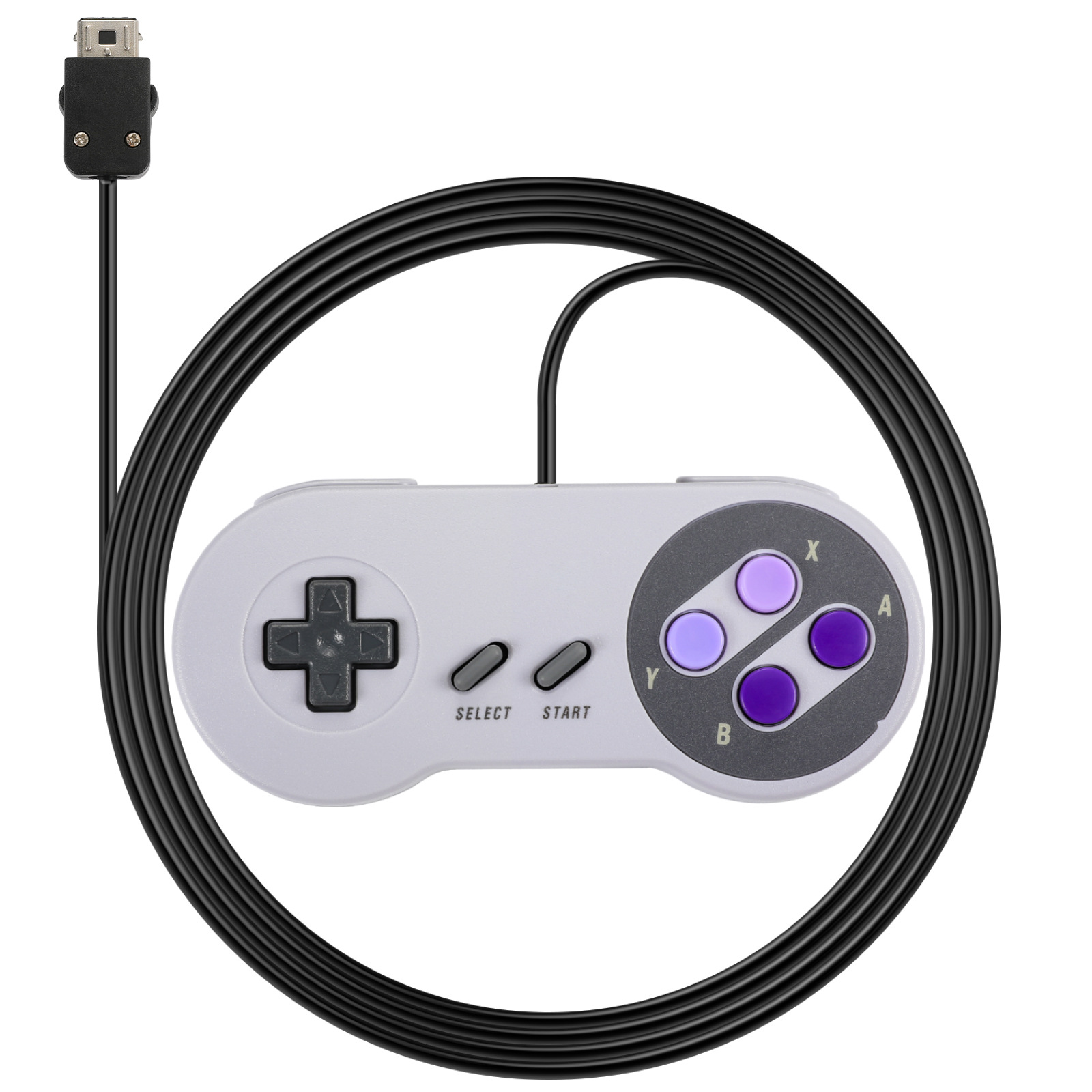 Compatible with original SNES SFC game console Super Nintendo wired game controller SNES game controller SFC controller