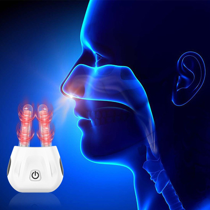 Portable Wireless Auxiliary Chronic Rhinitis Light Therapy Device, Relieve Allergic Rhinitis, Nasal Congestion, Runny Nose, Nasal Itch, Infrared Light Therapy Device