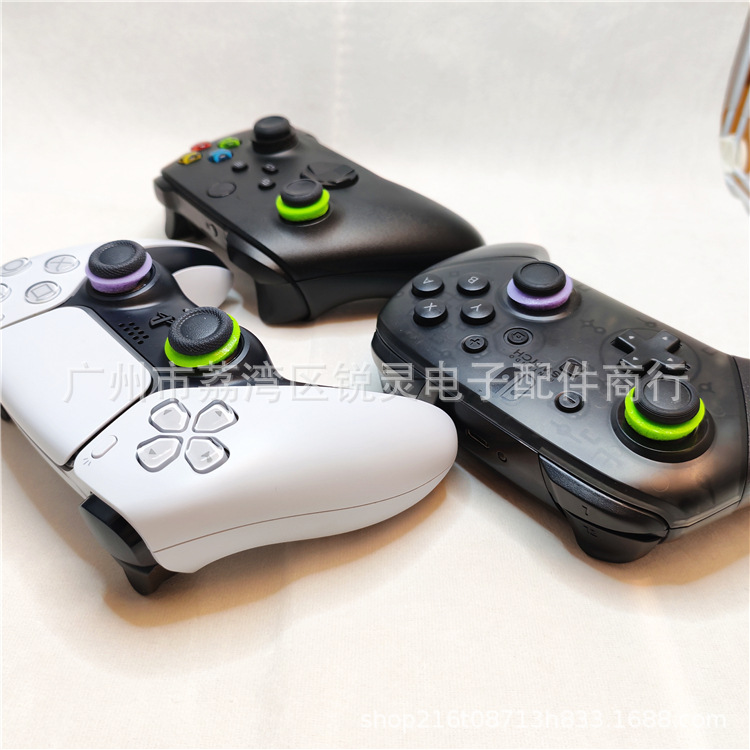 PS5/PS4/XSX/SWITCH Controller Precision Ring Rings Controller Joystick Aiming Washer Rubber Ring Heightening Cap
