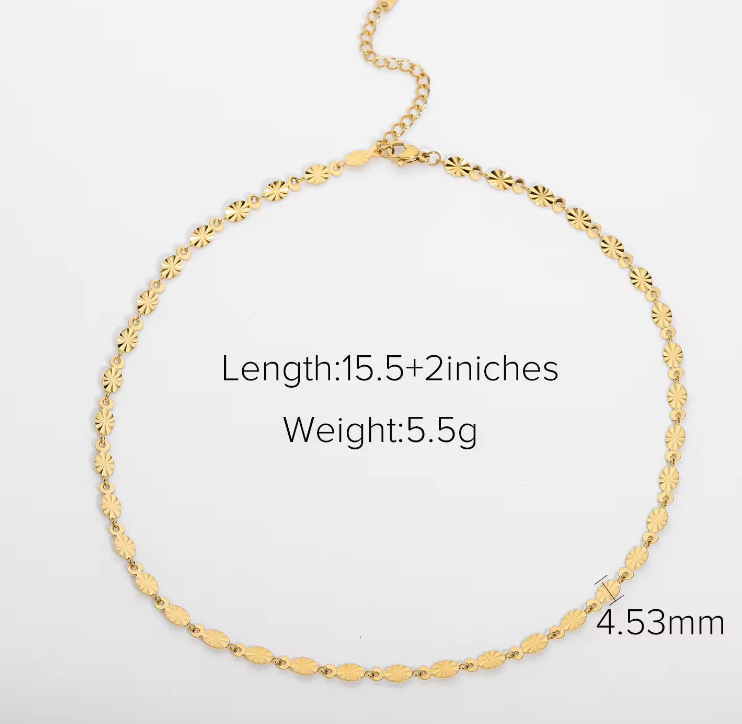Jieding titanium steel necklace niche accessories women summer jewelry daily neck ornament