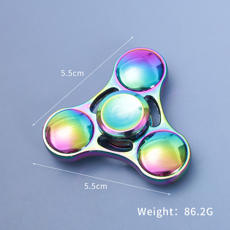 New Second Generation UFO Finger Spinner Zinc Alloy Finger Gyro Big Three Leaf Clover Rotating EDC Gyro