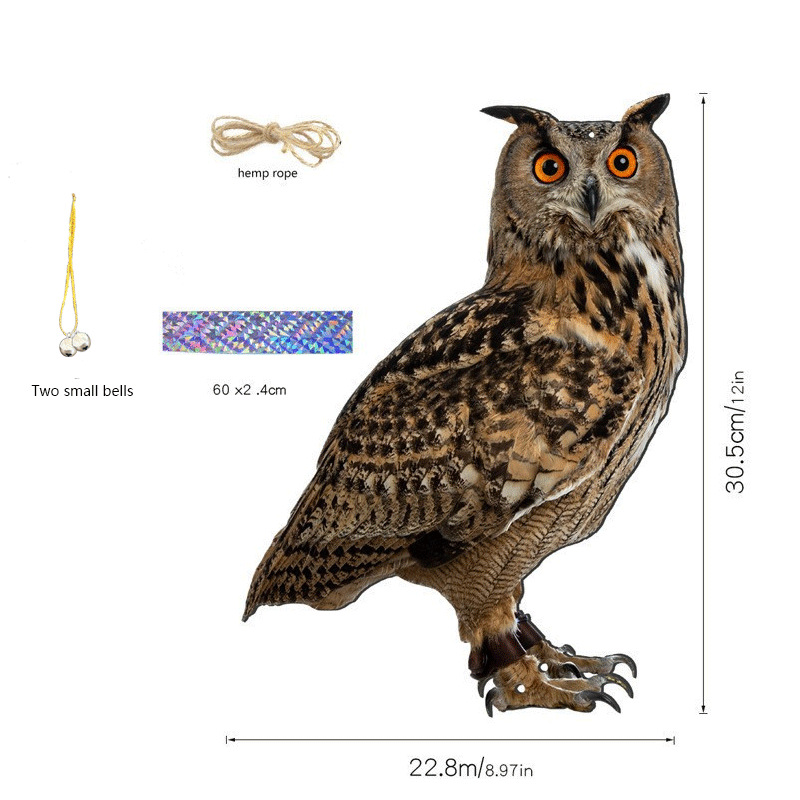 Garden Bird Repellent Storm Eagle 2D Acrylic Material Yard Lifelike Craft Hanging Decoration Simulated Animal
