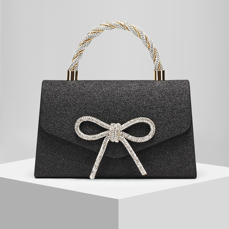New Banquet Bag Clutch Crossbody Rhinestone Butterfly Chain