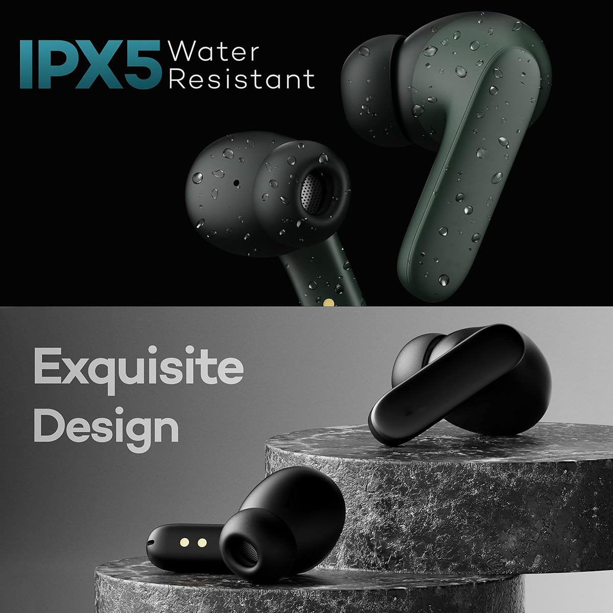 IVANTE Y1 Private Mold Dual-Mic True Wireless TWS Dual-Ear In-Ear Noise Reduction Bluetooth Headphones